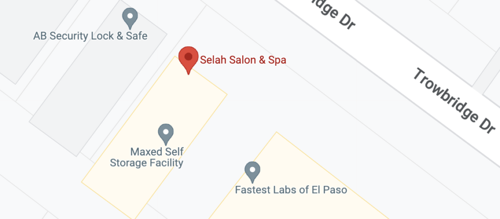 Selah Salon and Spa Location Map